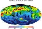 Carbon monoxide from the Australian fires of February, 2009, as seen by the Atmospheric Infrared Sounder (AIRS) on NASA's Aqua satellite.
