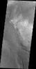 This image from NASA's 2001 Mars Odyssey shows the dune field in Nili Patera on Mars.