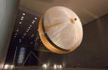 The parachute for NASA's next mission to Mars passed flight-qualification testing in March and April 2009 inside the world's largest wind tunnel, at NASA Ames Research Center, Moffett Field, Calif.