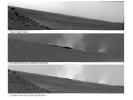 Researchers used the navigation camera on NASA's Mars Exploration Rover Spirit to look for dust devils near the rover during the mission's 1,919th Martian day, or sol (May 27, 2009).