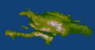 This image, produced from instrument data aboard NASA's Space Shuttle Endeavour, is a perspective view of the topography of Port-au-Prince, Haiti and Hispianola. A magnitude 7.0 earthquake occurred on Haiti on January 12, 2010.