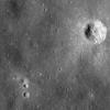 This uncalibrated image from NASA's Lunar Reconnaissance Orbiter's shows the Apollo 14 landing site and nearby Cone crater. The trail followed by the astronauts can clearly be discerned.