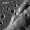 NASA's Lunar Reconnaissance Orbiter captures a northeast-trending wrinkle ridge cuts across the plains of Mare Imbrium.