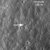 On February 21, 1972, Luna 20 soft landed in the rugged highlands between Mare Fecunditatis and Mare Crisium. The Luna 20 descent stage still sits silently on the Moon, clearly visible in this image taken by NASA's Lunar Reconnaissance Orbiter.