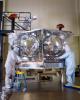 Assembly began April 1, 2010, for NASA's Juno spacecraft. Workers at Lockheed Martin Space Systems in Denver, Colorado workers are readying the spacecraft's propulsion module.