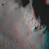 NASA's Lunar Reconnaissance Orbiter captured this anaglyph image is a close up view of Copernicus crater. 3D glasses are necessary to view this image.