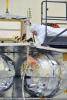 Technicians installed the special radiation vault for NASA's Juno spacecraft on the propulsion module. The radiation vault has titanium walls to protect the spacecraft's electronic brain and heart from Jupiter's harsh radiation environment.