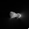 This close-up view of comet Hartley 2 was taken as NASA's EPOXI mission approached the comet at 6:59 a.m. PDT (9:59 a.m. EDT).