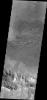 The dunes in this image from NASA's Mars Odyssey are located on the floor of an unnamed crater in Terra Cimmeria.