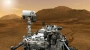 This artist concept features NASA's Mars Science Laboratory Curiosity rover. The mast, or rover's 'head,' rises to about 2.1 meters (6.9 feet) above ground level, about as tall as a basketball player.