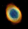 NASA's Hubble Space Telescope captured this sharpest view yet of the most famous of all planetary nebulae: the Ring Nebula (M57). The colors are approximately true colors.