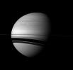 NASA's Cassini spacecraft examines Saturn and the planet's northern hemisphere, which was ravaged by a huge storm for much of 2011.