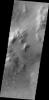 The dunes in this image captured by NASA's 2001 Mars Odyssey spacecraft are located on the floor of Lohse Crater.