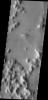Dark slope streaks are visible in this image of Amazonis Planitia captured by NASA's 2001 Mars Odyssey spacecraft.