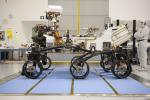 About the size of a small SUV, NASA's Curiosity rover is well equipped for a tour of Gale Crater on Mars. This impressive rover has six-wheel drive and the ability to turn in place a full 360 degrees, as well as the agility to climb steep hills.