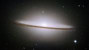 Lying at the southern edge of the rich Virgo cluster of galaxies, Messier 104, also called the Sombrero galaxy, is one of the most famous objects in the sky in this image from NASA's Hubble Space Telescope.
