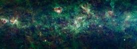 This enormous section of the Milky Way galaxy is a mosaic of images from NASA's Wide-field Infrared Survey Explorer. The constellations Cassiopeia and Cepheus are featured in this 1,000-square degree expanse.