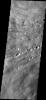 This image captured by NASA's 2001 Mars Odyssey spacecraft shows the western flank of Elysium Mons.
