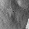 This image from NASA's Dawn spacecraft shows is located in asteroid Vesta's Rheasilvia quadrangle, near Vesta's south pole. Severina crater has a fresh, sharp rim and a smaller, presumably younger, crater on its rim.