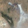 On July 2, 2012, NASA's MISR instrument on NASA's Terra spacecraft passed over the Horse Creek Fire and much larger Ash Creek Fire Complex in southeastern Montana, to the east of Billings, Mont.
