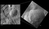 These images from NASA's Dawn spacecraft are located in Tuccia quadrangle, in Vesta's southern hemisphere.