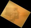 On Sol 32 (Sept. 7, 2012) the Curiosity rover used a camera located on its arm to obtain this self portrait. The MAHLI cover was in the closed position in order to inspect the dust cover.