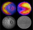 Scientists with NASA's Cassini mission have spotted two features shaped like the 1980s video game icon 'Pac-Man' on moons of Saturn. One was observed on the moon Mimas in 2010 and the latest was observed on the moon Tethys.