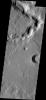 This image captured by NASA's 2001 Mars Odyssey spacecraft shows a portion of an unnamed channel near Auqakuh Vallis.