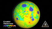 Map of Moon's Crust
