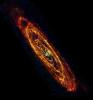In this new view of the Andromeda, also known as M31, galaxy from the Herschel space observatory, cool lanes of forming stars are revealed in the finest detail yet. M31 is the nearest major galaxy to our own Milky Way at a distance of 2.5 million light-ye