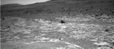 NASA's Opportunity used the navigation camera (Navcam) on its mast to capture this southward facing scene along the eastern flank of 'Solander Point' during the 3,387 Martian day, or sol, of the rover's work on Mars (Aug. 3, 2013).