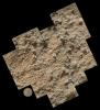This mosaic of nine images taken at a location called 'Darwin,' inside Gale Crater, were taken by NASA's Mars rover Curiosity and shows detailed texture in a conglomerate rock bearing small pebbles and sand-size particles.