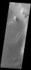 This image shows part of the sand sheet and dunes on the floor of Rabe Crater as seen by NASA's 2001 Mars Odyssey spacecraft.