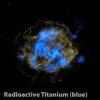 NASA's NuSTAR has, for the first time, imaged the radioactive 'guts' of a supernova remnant, the leftover remains of a star that exploded. The NuSTAR data are blue, and show high-energy X-rays.