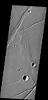 The fractures in this image from NASA's 2001 Mars Odyssey spacecraft are part of Labeatis Fossae.