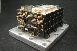 This radio hardware, the Electra UHF Transceiver on NASA's MAVEN mission to Mars, is designed to provide communication relay support for robots on the surface of Mars.