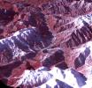 The 2014 Winter Olympic ski runs may be rated double black diamond, but they're not quite as steep as they appear in this image acquired by NASA's Terra spacecraft, of the skiing and snowboarding sites for the Sochi Winter Olympic Games.