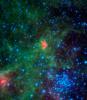 This infrared image from NASA's Spitzer Space Telescope shows N103B -- all that remains from a supernova that exploded a millennium ago in the Large Magellanic Cloud, a satellite galaxy 160,000 light-years away from our own Milky Way.