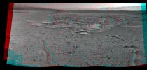 NASA's Curiosity Mars rover recorded this stereo view of various rock types at waypoint called 'the Kimberley' shortly after arriving at the location on April 2, 2014. You need 3-D glasses to view this image.