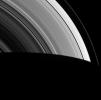 Seen by NASA's Cassini spacecraft within the vast expanse of Saturn's rings, Prometheus appears as little more than a dot. But that little moon still manages to shape the F ring, confining it to its narrow domain.