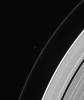 The moons visible in this image from NASA's Cassini spacecraft, Pandora and Atlas, are quite small by astronomical standards, but the rings are also enormous. From one side of the planet to the other, the A ring stretches over 170,000 miles (270,000 km).