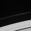 What's that bright point of light in the outer A ring? It's a star, bright enough to be visible through the ring as seen by NASA's Cassini spacecraft.