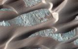 Nili Patera is a region on Mars in which dunes and ripples are moving rapidly. HiRISE continues to monitor this area every couple of months to see changes over seasonal and annual time scales as seen by NASA's Mars Reconnaissance Orbiter.