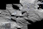 The descent of its comet lander Philae was captured by ESA's Rosetta spacecraft's main camera as the lander approached -- and then rebounded off -- the comet's surface.