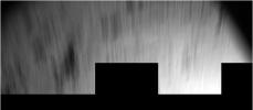 The Philae lander of the European Space Agency's Rosetta mission captured this view during its first bounce after hitting the surface of comet 67P/Churyumov-Gerasimenko on Nov. 12, 2014, with blurring as a result of the lander's own motion. The image from