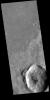 The faint dark lines in this image captured by NASA's 2001 Mars Odyssey spacecraft are caused by dust devils. As the dust devil travels along the surface it scours away the loose surface dust, revealing the darker surface beneath.