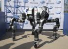 The spindly appearance of JPL's RoboSimian was somewhat unique among competitors in the DARPA Robotics Challenge Finals, as most were bipedal walkers.