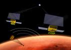 NASA's two MarCO CubeSats will be flying past Mars in September 2016 just as NASA's next Mars lander, InSight, is descending through the Martian atmosphere and landing on the surface.