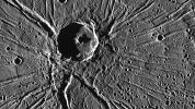 One of the most captivating views acquired during NASA's MESSENGER's first Mercury flyby was of the crater Apollodorus surrounded by the radiating troughs of Pantheon Fossae.