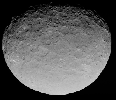 In this closest-yet view of Ceres, the brightest spots within a crater in the northern hemisphere are revealed to be composed of many smaller spots. This frame is from an animation of sequences taken by NASA's Dawn spacecraft on May 4, 2015.